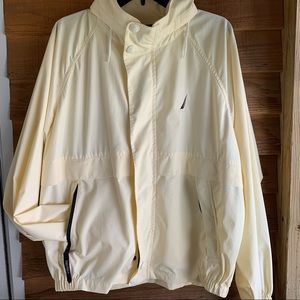 Nautica Vintage Full Zipper Hooded Windbreaker Jacket